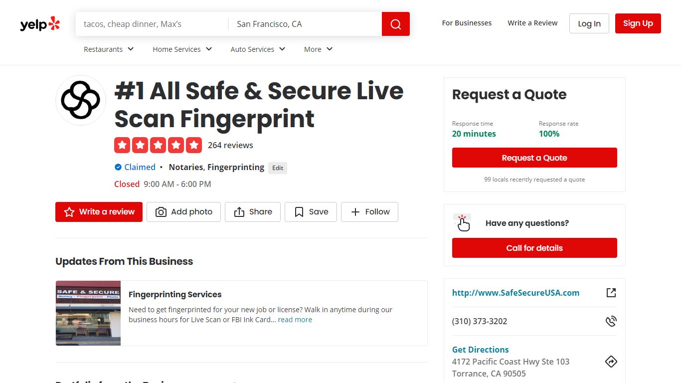 #1 All Safe & Secure Live Scan Fingerprint - Yelp